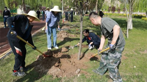“植此青綠，共繪青山”——甘肅金控集團開展義務植樹活動